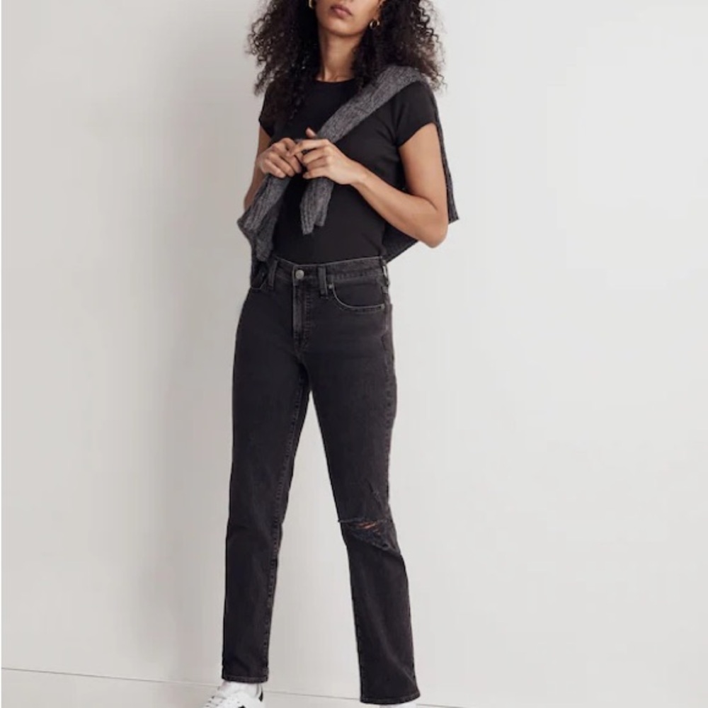 Madewell, The Mid-Rise Perfect Vintage Straight Jean in Rosella Wash - Picture 5 of 12